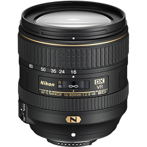 Nikon AF-S DX NIKKOR 16-80mm f2.8-4E ED VR Lens